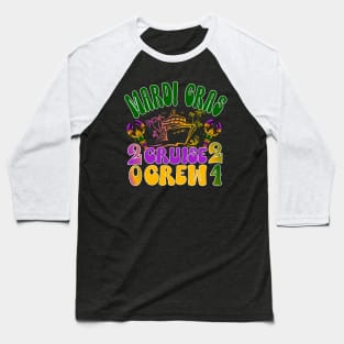 Mardi Gras Cruise Ship Party 2024 Baseball T-Shirt